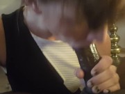 Neighbor's Obedient Wife Gently Laps Up Cum After Servicing Black Dick 11/16