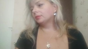 Milf start smoke then open big boobs and undress panties