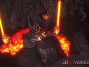 Devil fucks hard a hot college girl in the dark inferno