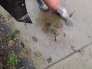 Pissing into The Stream. SOAKING WET FEET 7/16