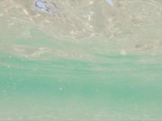 Risky Busy Public Beach Underwater Handjob Cumshot | Curvy Ginger Redhead 6/16