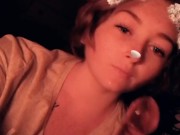 Sucking my big cock