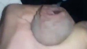 Cumming straight on my sock!
