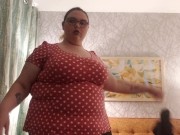 XXLFancy shows off fat body with a suprise