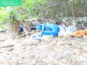 Bodypinat Cosplay : A Blue Pokemon In The Wild