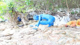 Bodypinat Cosplay : A Blue Pokemon In The Wild