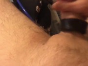 Using my new penis pump with cum shot at the end