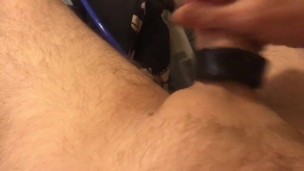 Using my new penis pump with cum shot at the end