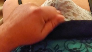 Sissy playing with clit