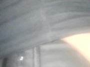 Rubbing wet pussy under pants