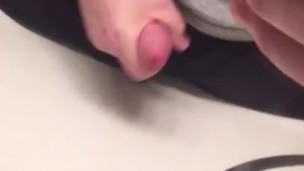 Solo Jerk in the Bathroom 
