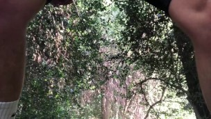 Very ROUGH & RAW WANK deep down in the Woods