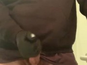 Cum with gloves