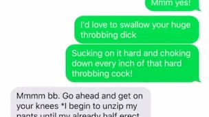 Cheating WIFE SEXTING (Anal, Throat Fuck)