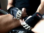 male masturbation at gym