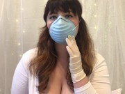 Preview of ASMR Showing off Mask with Latex Gloves