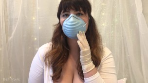 Preview of ASMR Showing off Mask with Latex Gloves