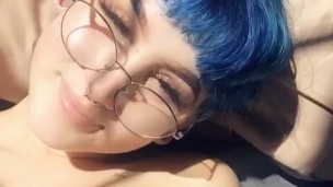 cute angel plays with her titties