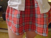 Rub My Ginger Bush & Cum in my Panties to Pull Up & Wear All Day at School 16/16