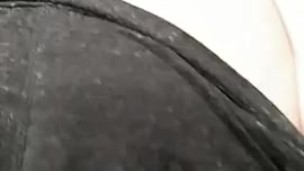 Sexy snowbunny pulls down her pants to reveal a phat suprise