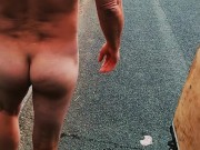 Naked in street