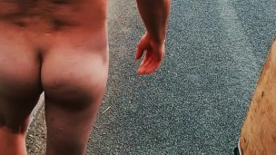 Naked in street