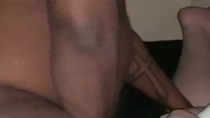 Interracial couple getting it in