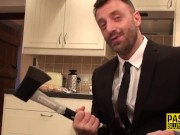 Restrained milf submissive fucked for cum 3/16