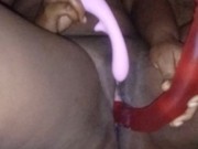 Squirting while masturbating