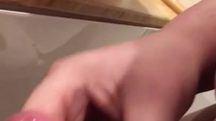 Trans girl cums a weeks worth of her milk