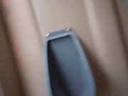 Nerdy Girl In Glasses Uses Urinal In Porta John 15/16