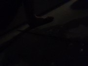 Naughty Public Night Time Piss- I Made A BIG Puddle! 10/16