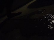 Naughty Public Night Time Piss- I Made A BIG Puddle! 11/16