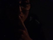 Naughty Public Night Time Piss- I Made A BIG Puddle!