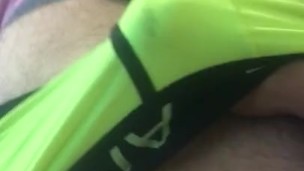 Cum in neon undies 