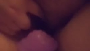 BBW size queen rides massive dildo