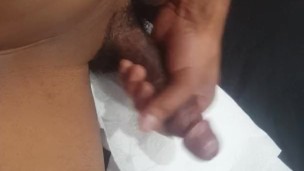 Jacking off talking dirty Cumshot