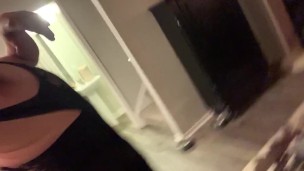 Spun Sissy cd slut showing off sexy lingerie while wife home