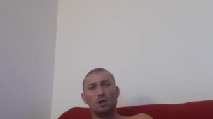 guy alone at home start to jackoff