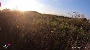 Public Outdoor Fuck Babe with Sexy Butt - Young Amateur Couple POV!