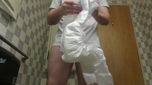 First time diaper wetting in public