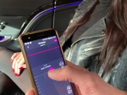 Публичная маструбация с Ловенс Луш в такси и в ресторане 6/16