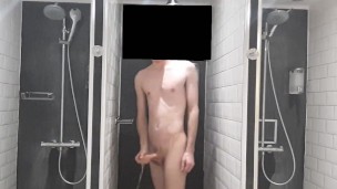 locker room shower