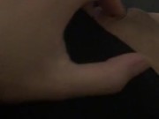 Puffy wet pussy gets fingered