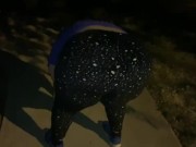 Bbw nearly getting caught!
