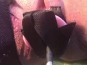 Fucking machine and magic wand orgasm 