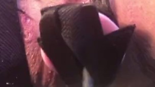 Fucking machine and magic wand orgasm 