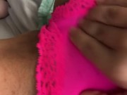 Hot Panty Tease with Huge Clit