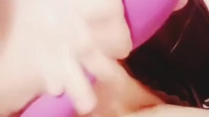 Milf masturbates with toy 