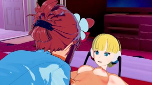 Pokemon - Futanari Elesa Fucks Skyla 3D Hentai